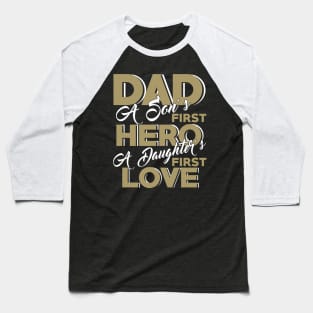 Dad son daughter father's day gift idea Baseball T-Shirt